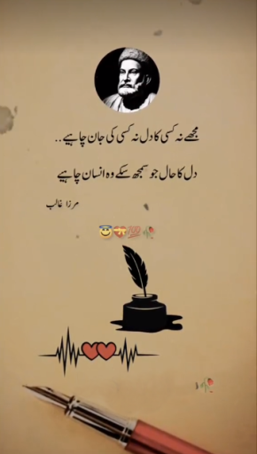 Jo Samejh Sake Woh Insaan Chaheye Mirza Ghalib Sad Urdu Poetry