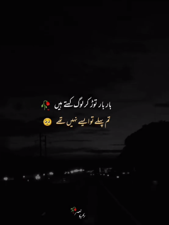 Bar Bar Tor ke - Sad Urdu Poetry WhatsApp Status DP